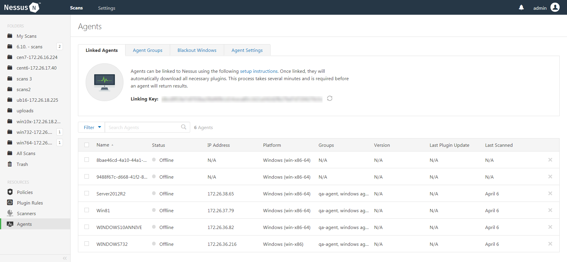 Nessus Agent Scan of Azure Virtual Instances
